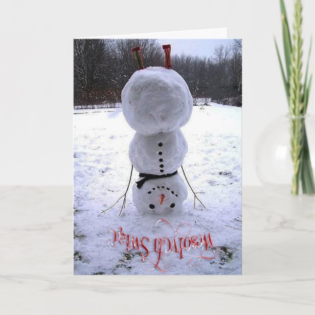 Polish/Polski - Merry Christmas/Wesołych Świąt Holiday Card (Front)