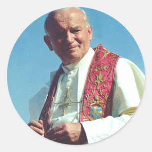 Polish Pope John Paul II Classic Round Sticker