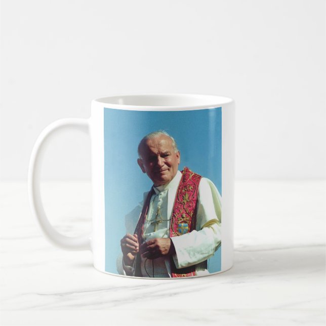 Polish Pope John Paul II Coffee Mug (Left)