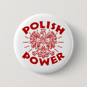 Polish Power 6 Cm Round Badge