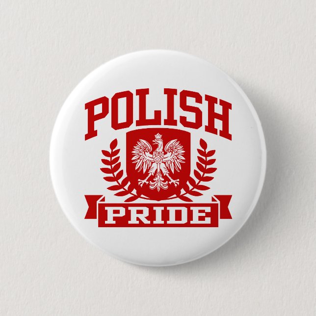 Polish Pride 6 Cm Round Badge (Front)