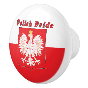 Polish Pride Eagle Ceramic Knob