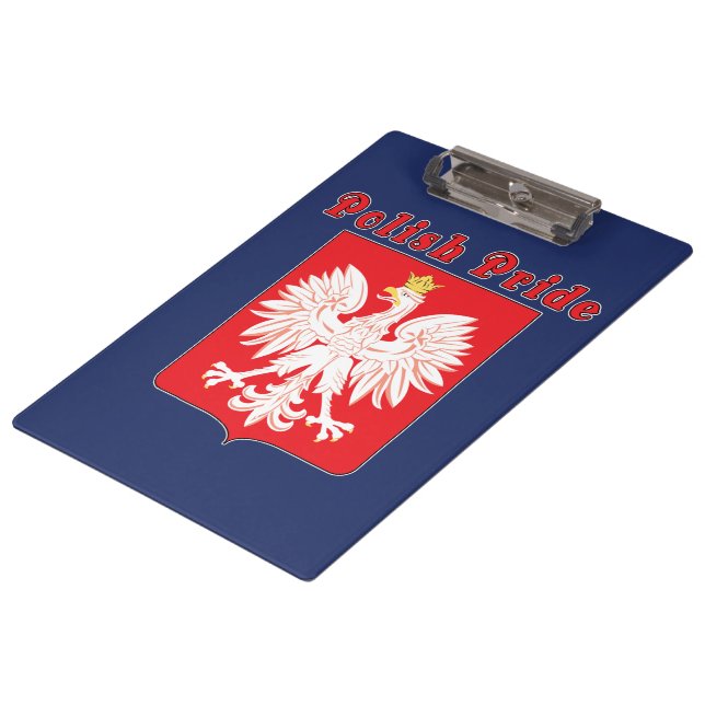 Polish Pride Eagle Clipboard (Angled)