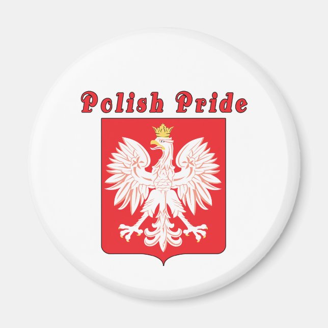 Polish Pride Eagle Magnet (Front)