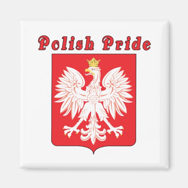 Polish Pride Eagle Magnet (Front)