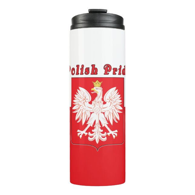 Polish Pride Eagle Thermal Tumbler (Front)