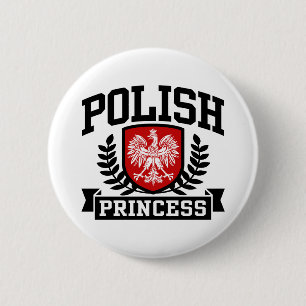 Polish Princess 6 Cm Round Badge