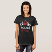 Polish Princess Tiara National Flag T-Shirt