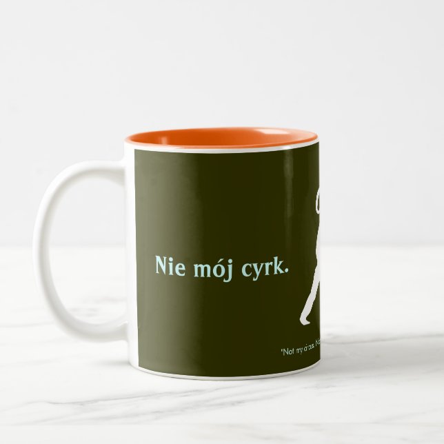 Polish Proverb Two-Tone Coffee Mug (Left)