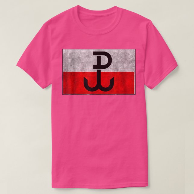Polish PW Armia Krajowa Poland Pride Anchor  T-Shirt (Design Front)