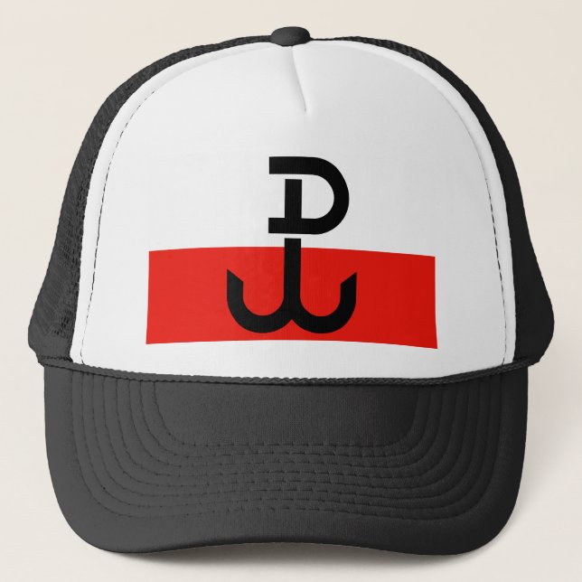 Polish Resistance Flag Trucker Hat (Front)
