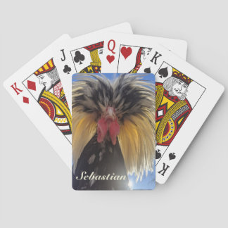 Polish Rooster with an Attitude Playing Cards