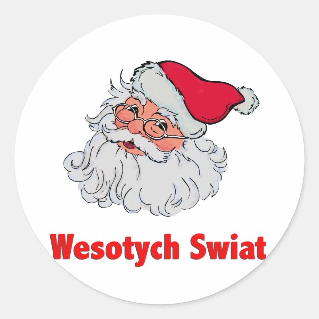 Polish Santa Claus #2 Classic Round Sticker (Front)