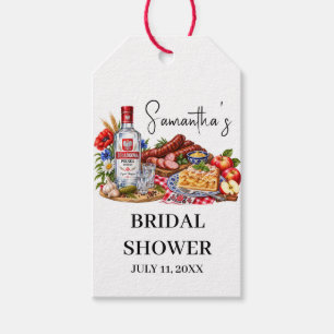 Polish Sausages Apple Cake Vodka Bridal Shower Gift Tags