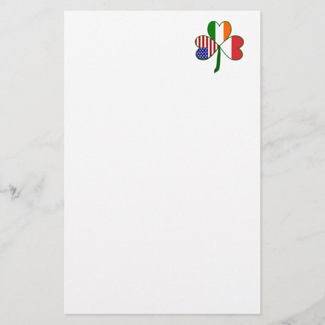 Polish Shamrock Stationery (Front)