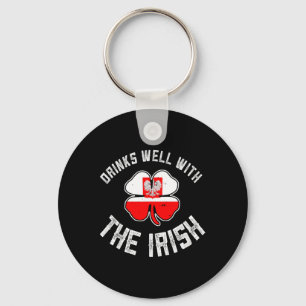 Polish St Patricks Day Drinks Well With Irish Pola Key Ring