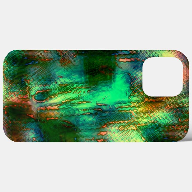 Polish stains and texture mix, burnt green yellow  Case-Mate iPhone case (Back (Horizontal))