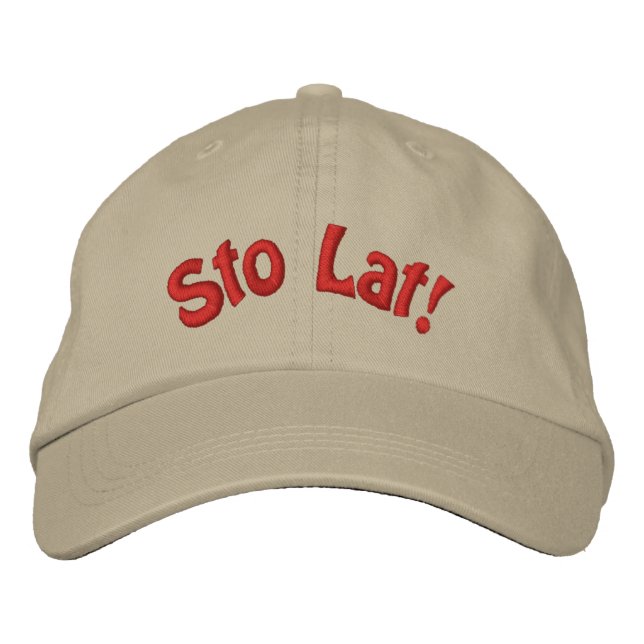 Polish Sto Lat Cute Embroidered Hat (Front)