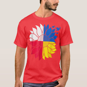 Polish Support for Ukraine Sunflower Peace Ukraini T-Shirt