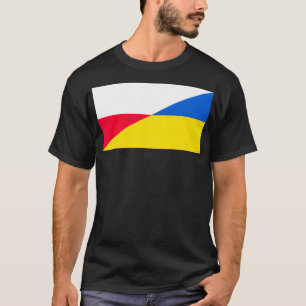 Polish Support for Ukraine Ukrainian Flag and Pola T-Shirt