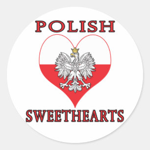Polish Sweethearts Classic Round Sticker