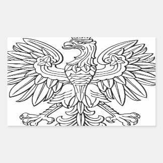 Polish symbol rectangular sticker