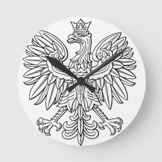 Polish symbol round clock