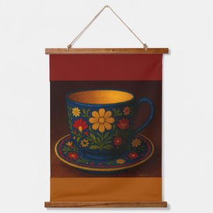 Polish tea cup hanging tapestry