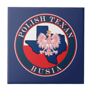 Polish Texan Busia Round Ceramic Tile