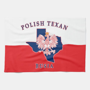 Polish Texan Busia Tea Towel