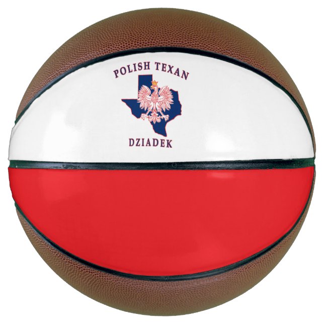 Polish Texan Dziadek Basketball (Front)