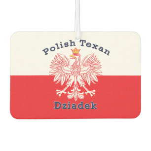 Polish Texan Eagle Dziadek Car Air Freshener