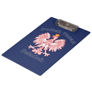 Polish Texan Eagle Dziadek Clipboard