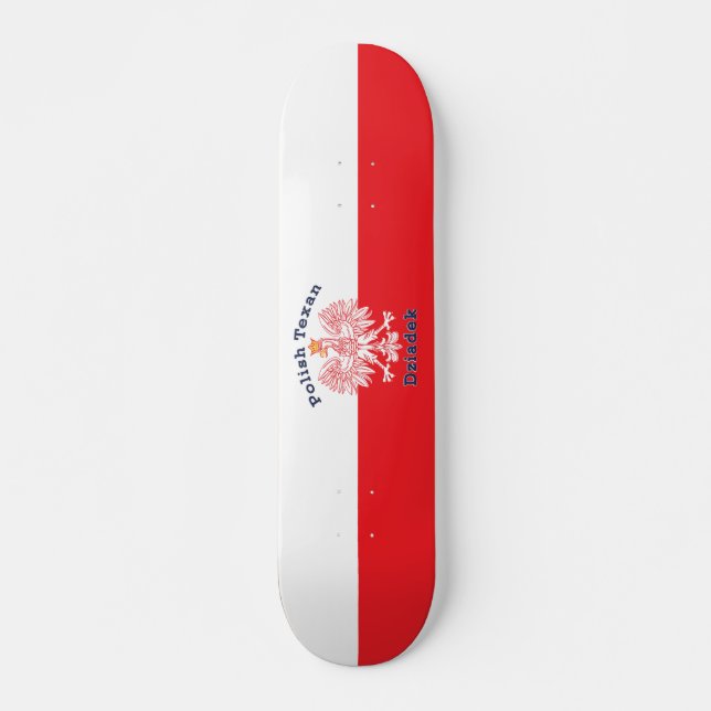 Polish Texan Eagle Dziadek Skateboard (Front)