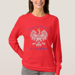 Polish Texan Eagle Grandma T-Shirt