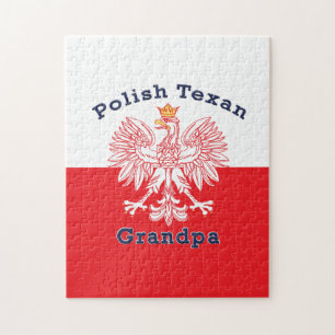Polish Texan Eagle Grandpa Jigsaw Puzzle