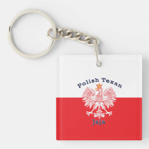 Polish Texan Eagle Jaja Key Ring