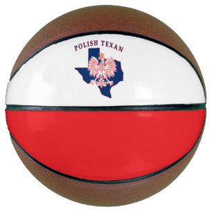 Polish Texan Eagle Map Basketball