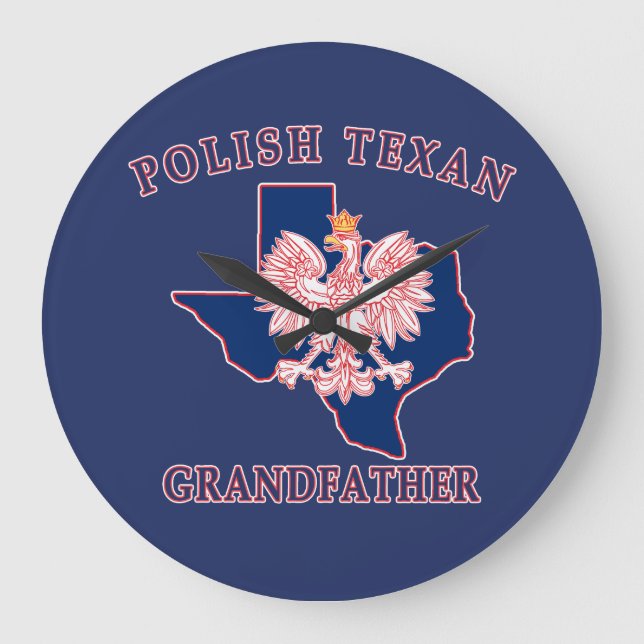 Polish Texan Grandfather Large Clock (Front)