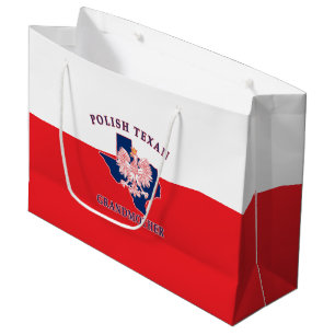 Polish Texan Grandmother Large Gift Bag