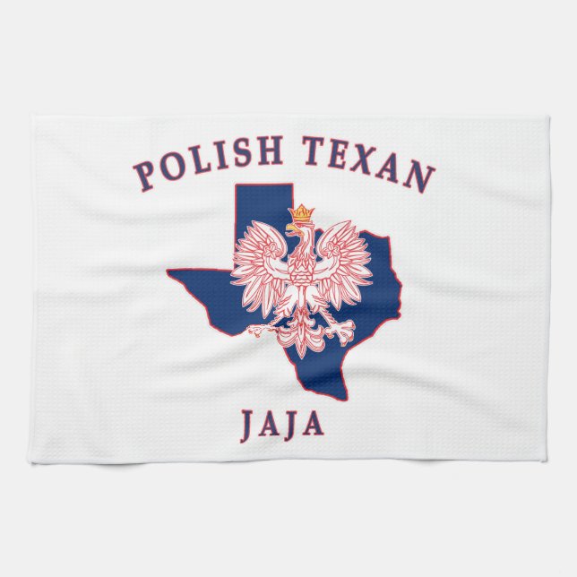 Polish Texan Jaja Tea Towel (Horizontal)