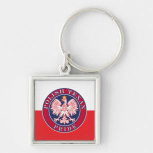 Polish Texan Pride Key Ring