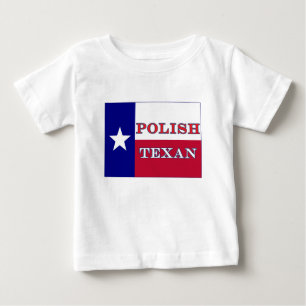 Polish Texan Texas Flag Baby T-Shirt