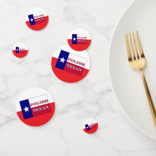 Polish Texan Texas Flag Confetti