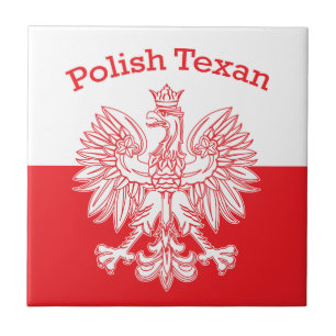 Polish Texan White Eagle Ceramic Tile