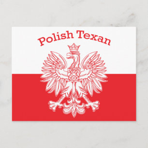 Polish Texan White Eagle Postcard