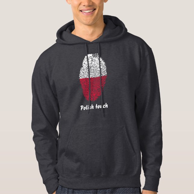 Polish touch fingerprint flag hoodie (Front)