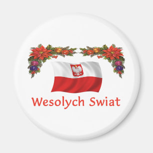 Polish Wesolych Swiat Magnet