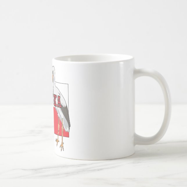 Polish White Stork Polska Coffee Mug (Right)