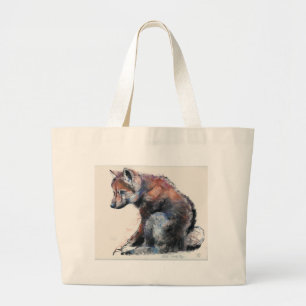 Polish Wolf Pup 2001 Large Tote Bag